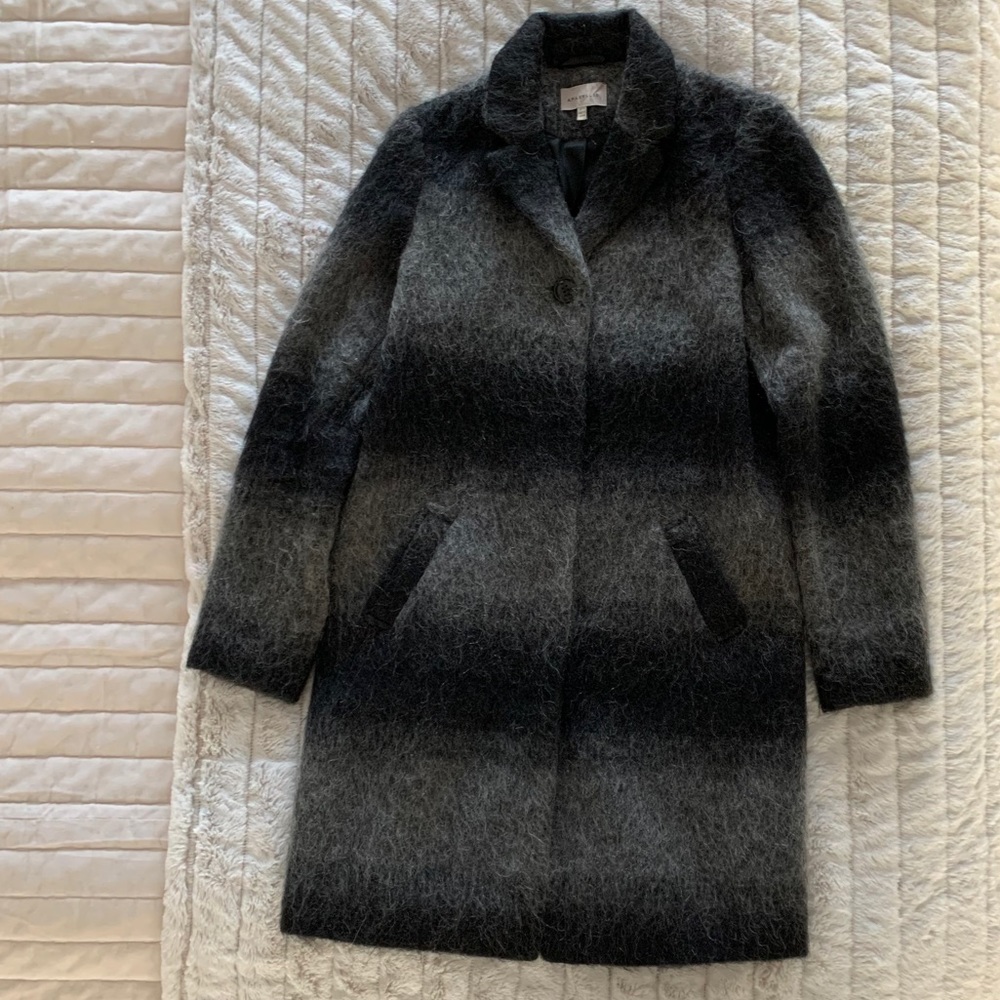 On trend ombré wool coat